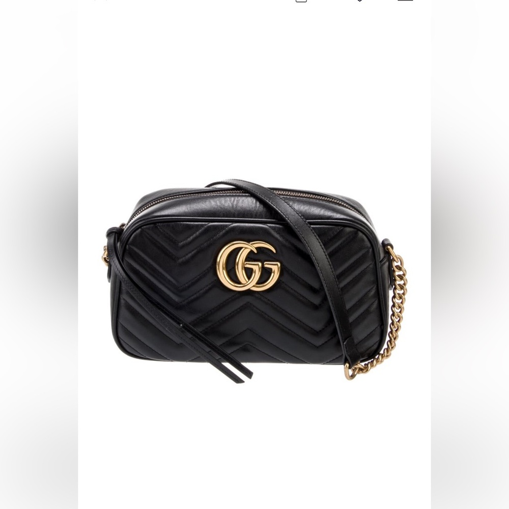 Gucci Small GG 2.0 Matelassé Leather
Camera Bag